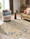 Savannah Elegance Collection Area Rug -  Riverfront Octagon Yellow  lifestyle 102