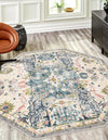 Savannah Elegance Collection Area Rug -  Azalea Octagon Ivory  lifestyle 47