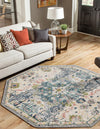 Savannah Elegance Collection Area Rug -  Azalea Octagon Ivory  lifestyle 66