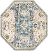 Savannah Elegance Collection Area Rug -  Azalea Octagon Ivory  lifestyle 31