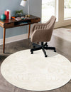 Bloomsbury Elegance Collection Area Rug - Mayfair Round Ivory  lifestyle 69