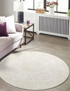 Bloomsbury Elegance Collection Area Rug - Mayfair Round Ivory  lifestyle 71