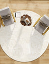 Bloomsbury Elegance Collection Area Rug - Mayfair Round Ivory  lifestyle 83