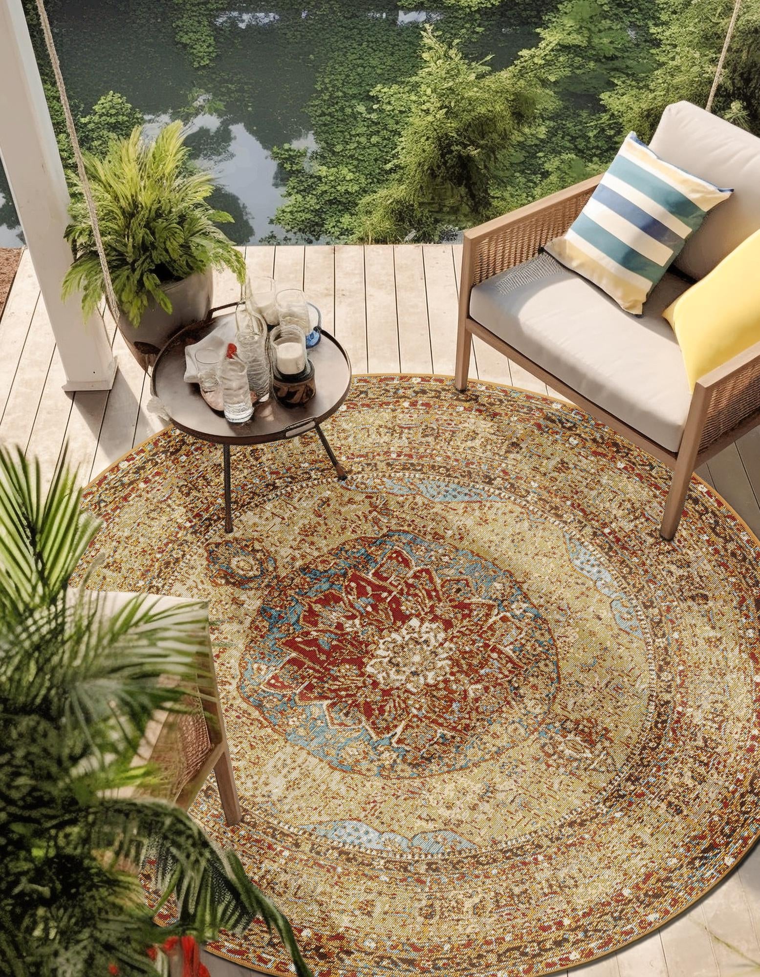 Patio Heritage Collection Area Rug -  Pergola