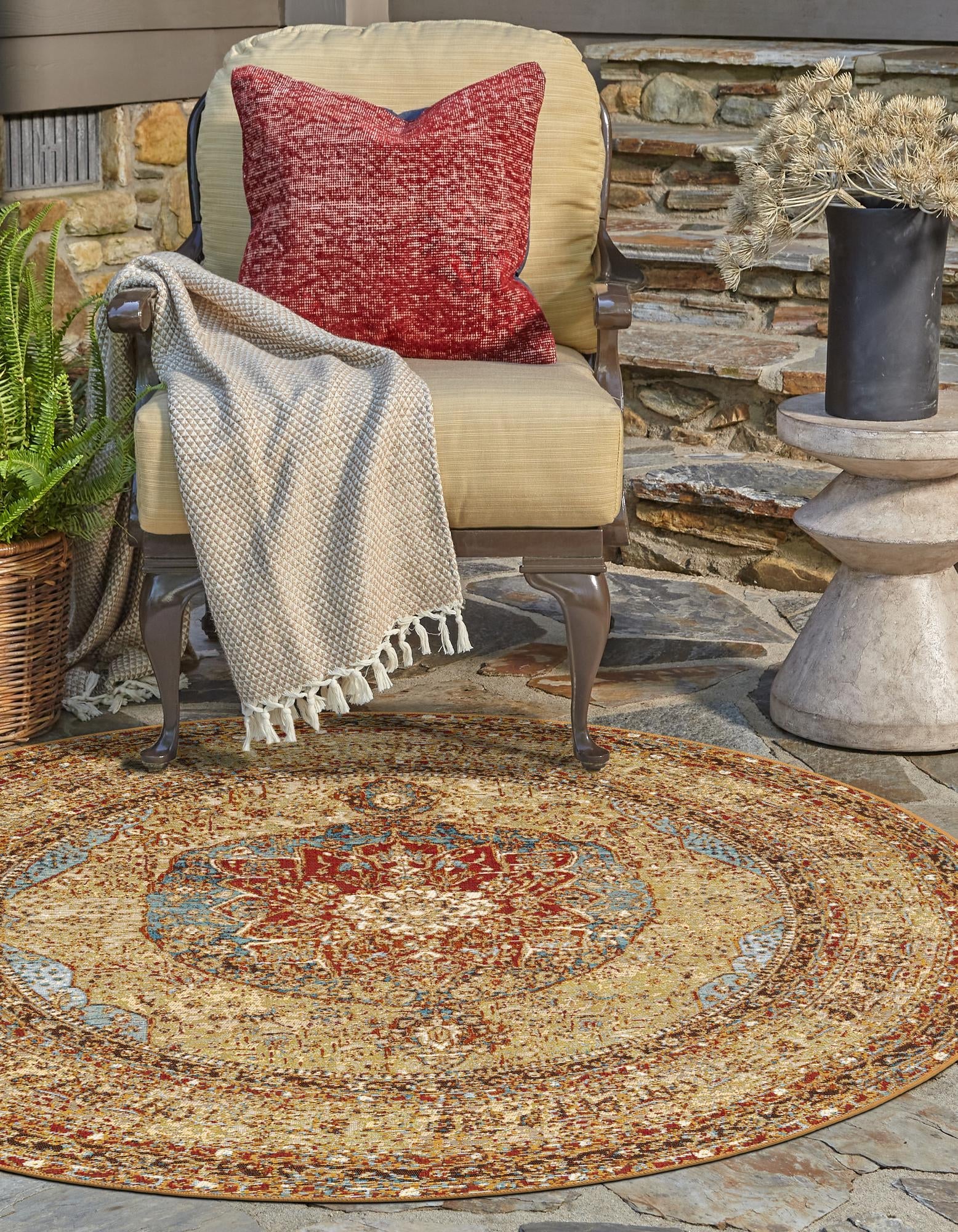 Patio Heritage Collection Area Rug -  Pergola