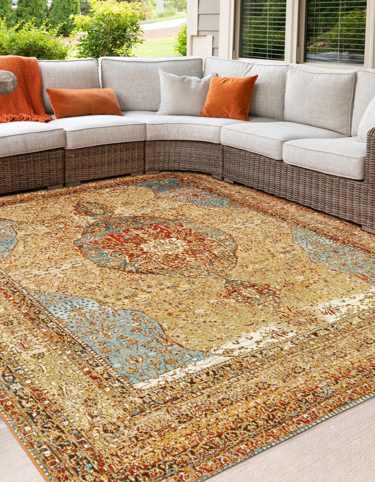 Patio Heritage Collection Area Rug -  Pergola