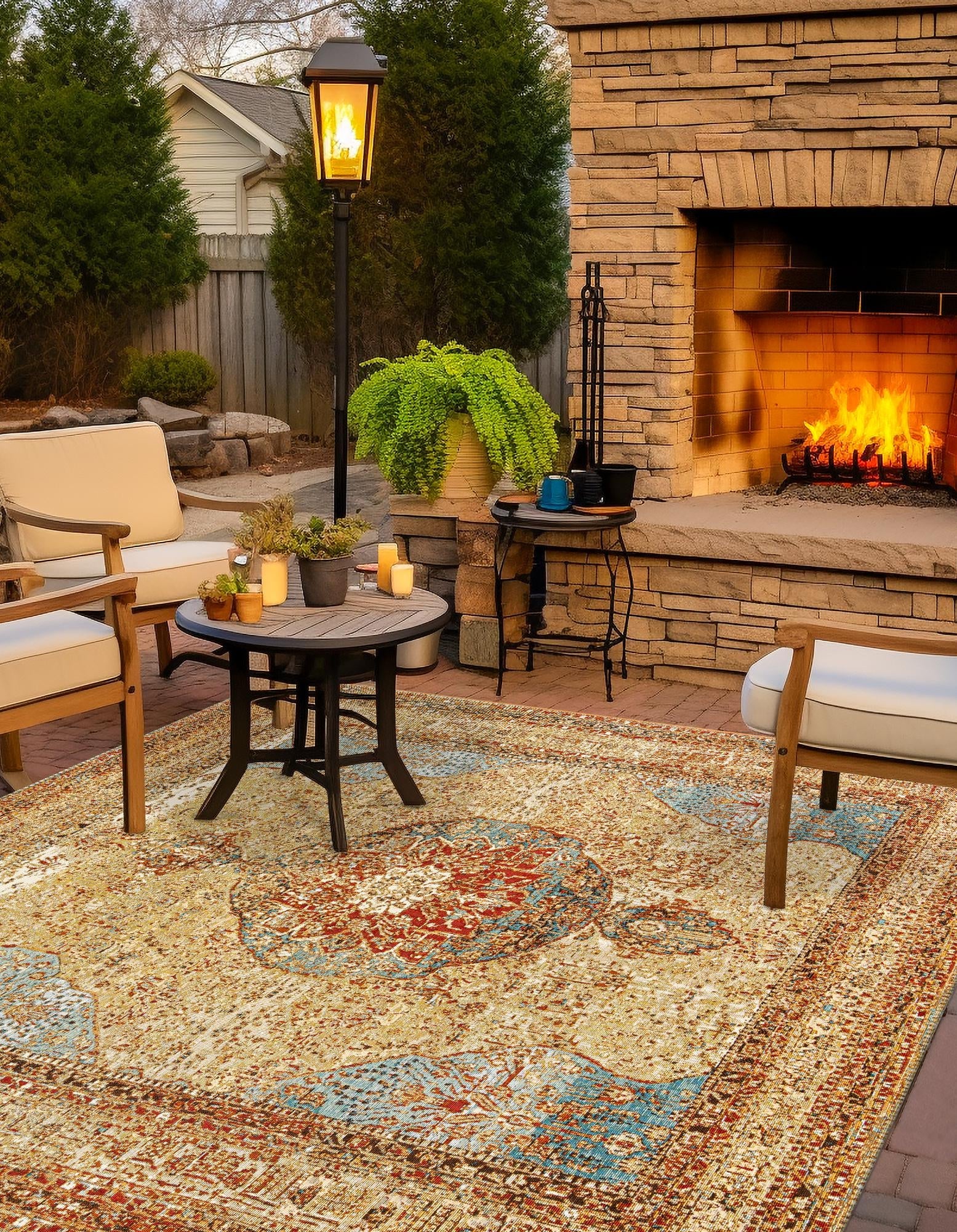 Patio Heritage Collection Area Rug -  Pergola