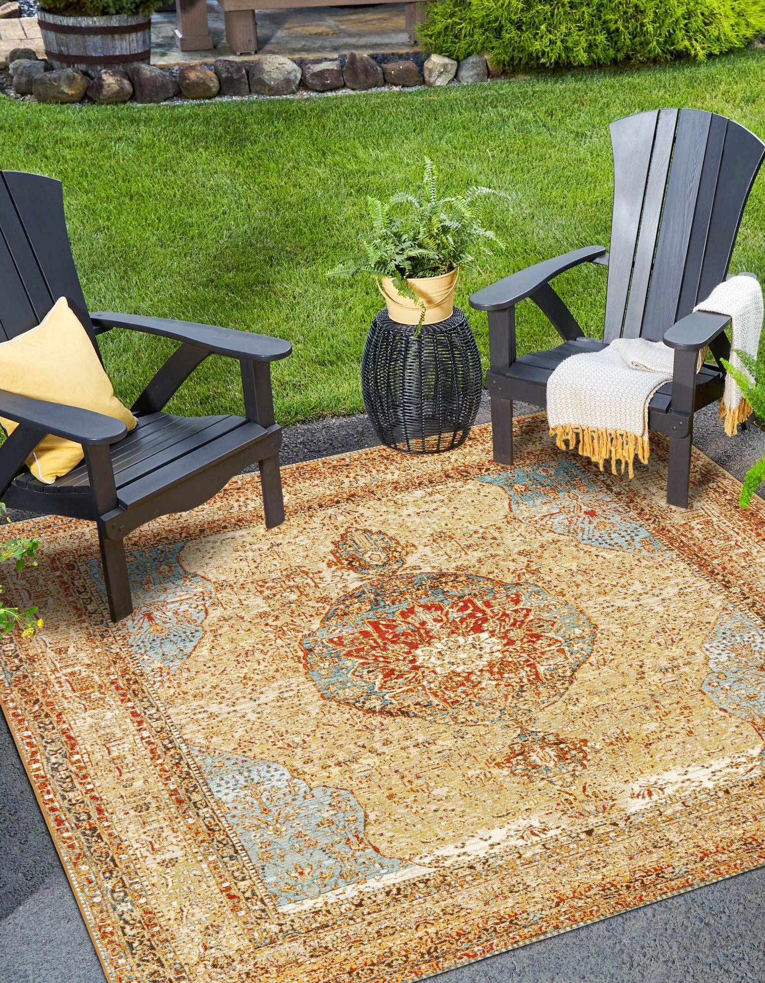 Patio Heritage Collection Area Rug -  Pergola