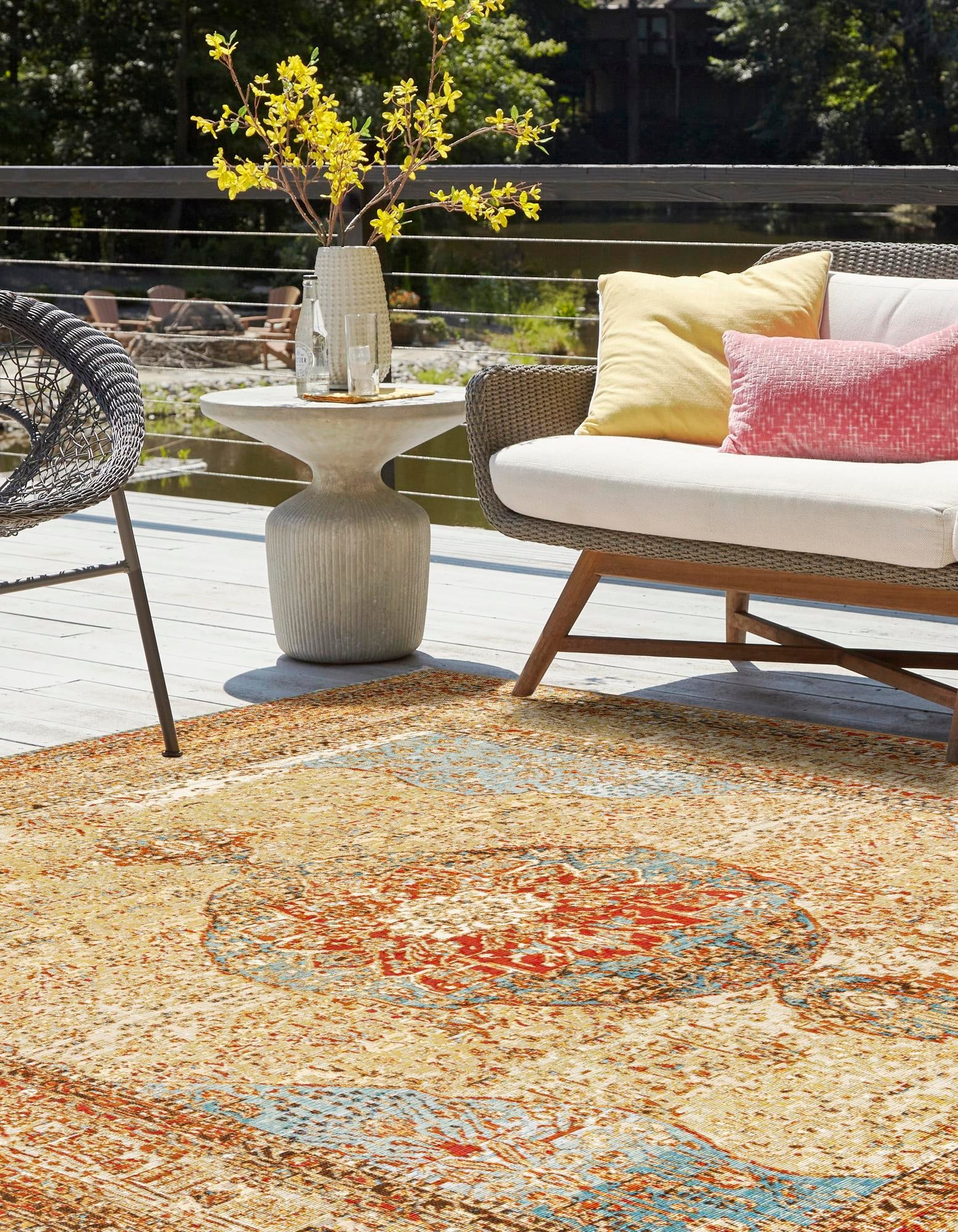 Patio Heritage Collection Area Rug -  Pergola