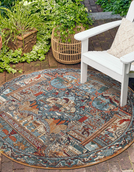 Patio Heritage Collection Area Rug -  Oasis