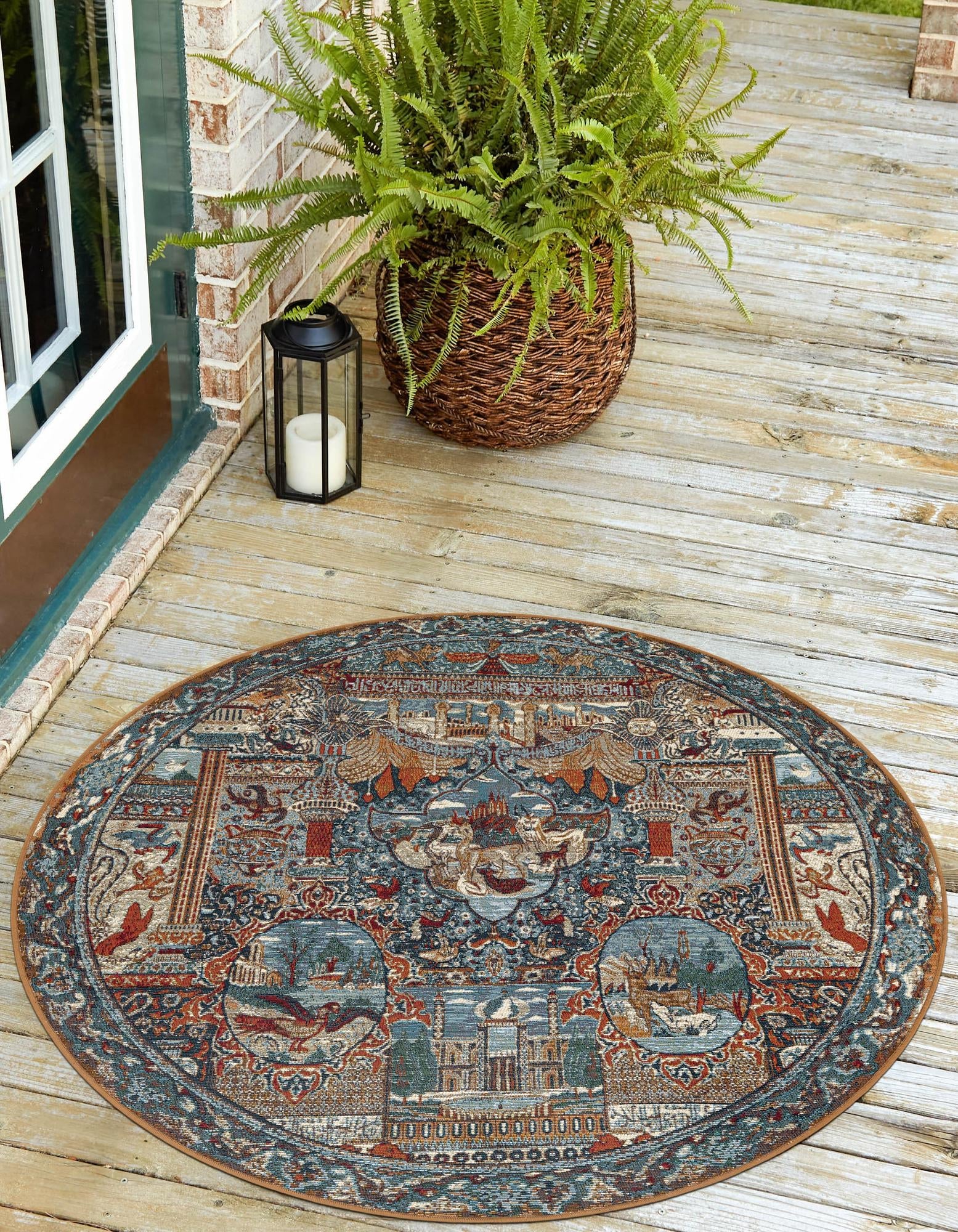 Patio Heritage Collection Area Rug -  Oasis