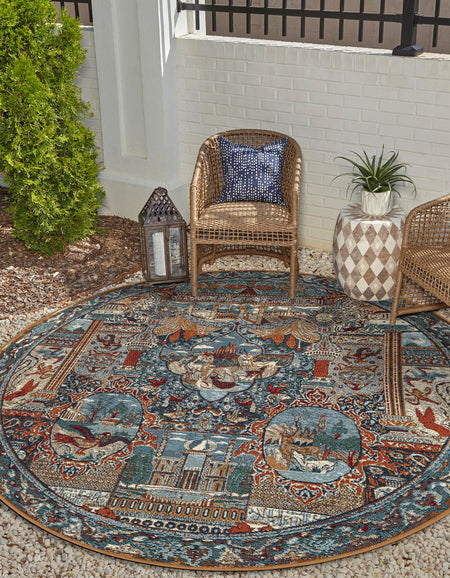 Patio Heritage Collection Area Rug -  Oasis