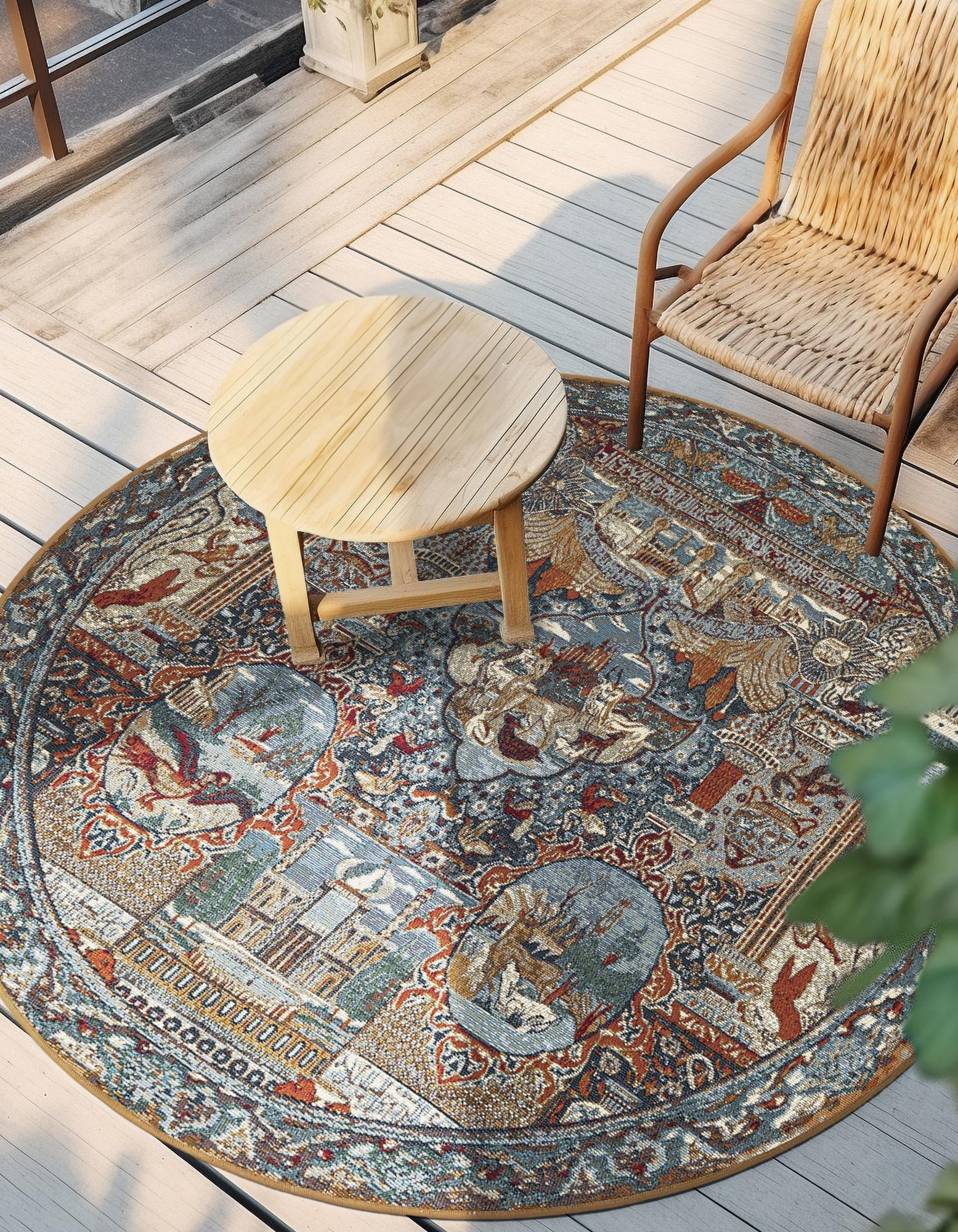 Patio Heritage Collection Area Rug -  Oasis