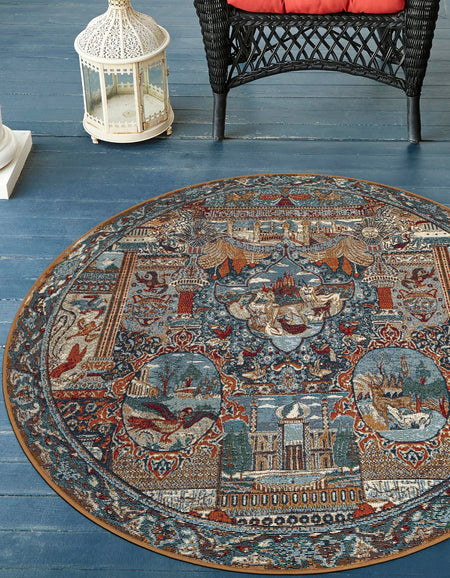 Patio Heritage Collection Area Rug -  Oasis