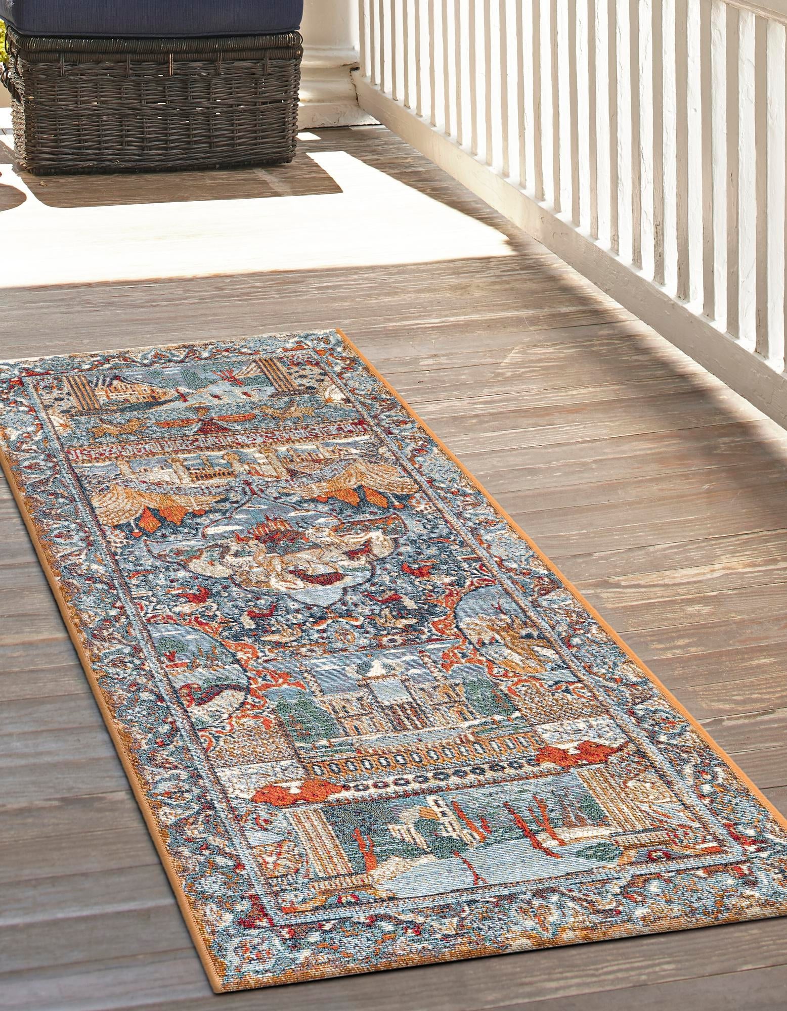 Patio Heritage Collection Area Rug -  Oasis