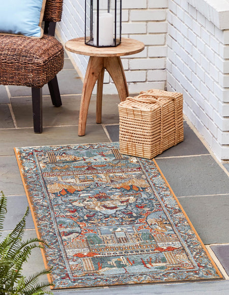 Patio Heritage Collection Area Rug -  Oasis