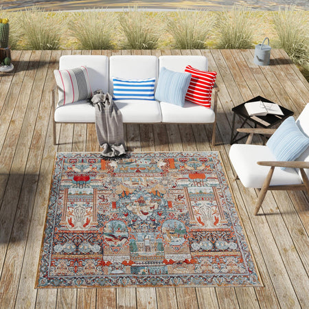 Patio Heritage Collection Area Rug -  Oasis