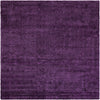 Solid Shag Seaside Collection Area Rug - Azure Cove (Violet) Square Violet  lifestyle 17