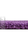 Solid Shag Seaside Collection Area Rug - Azure Cove (Violet) Square Violet  lifestyle 53