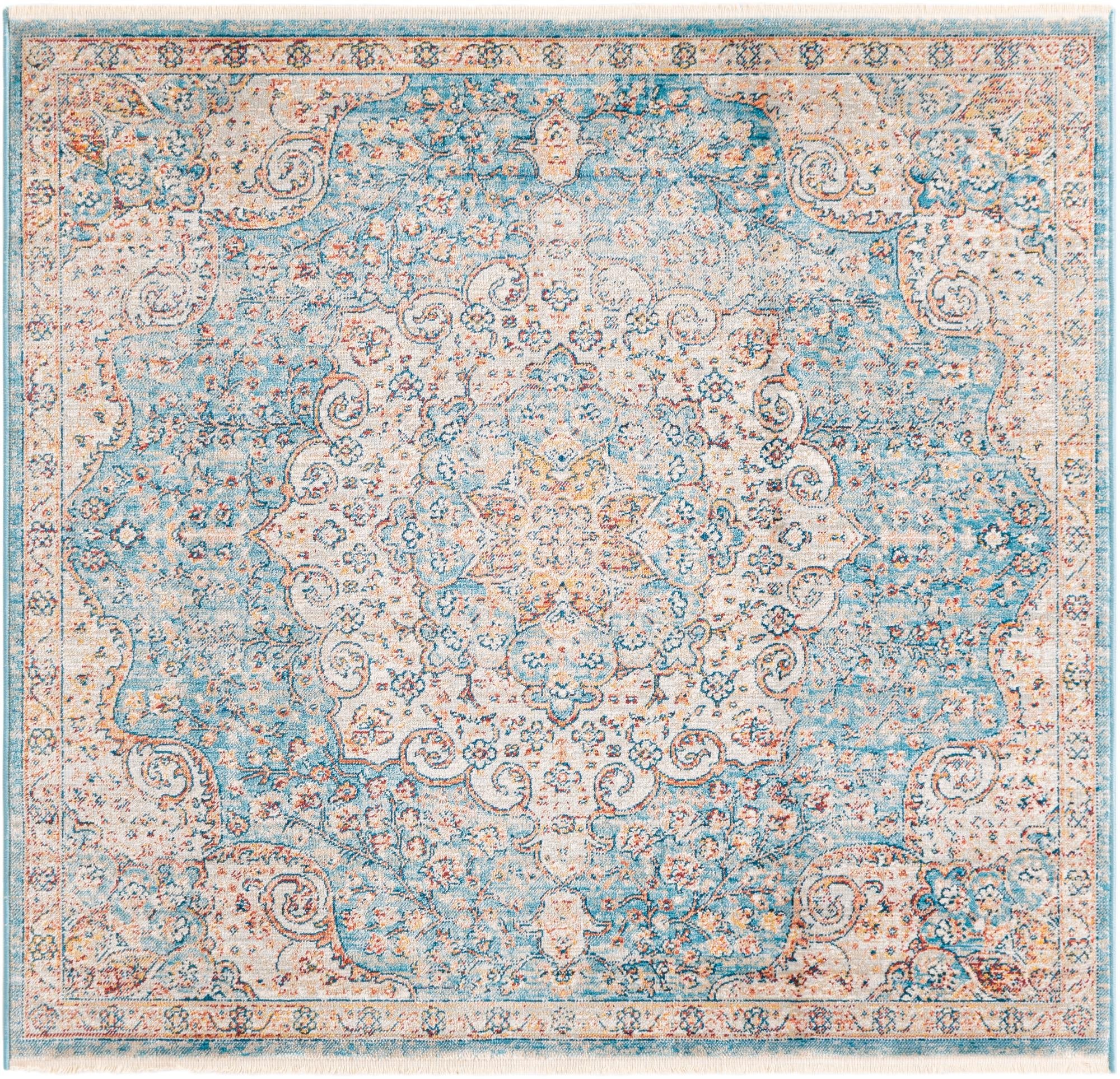 Coastal Haven Collection Area Rug - Seabreeze (Blue)