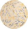 Savannah Elegance Collection Area Rug -  Riverfront Round Yellow  lifestyle 21