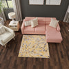 Savannah Elegance Collection Area Rug -  Riverfront Square Yellow  lifestyle 119