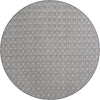 Garden Lattice Oasis Collection Area Rug -  Terrace Round Charcoal Main