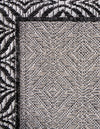 Garden Lattice Oasis Collection Area Rug -  Terrace Square Charcoal  lifestyle 15