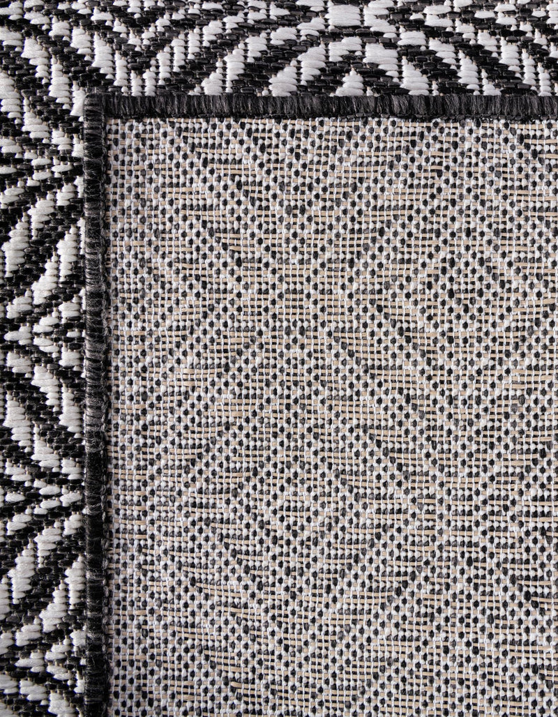 Garden Lattice Oasis Collection Area Rug -  Terrace Square Charcoal  lifestyle 15