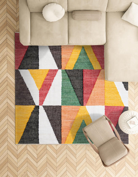 Thar Cotton Collection Area Rug -  Kannur