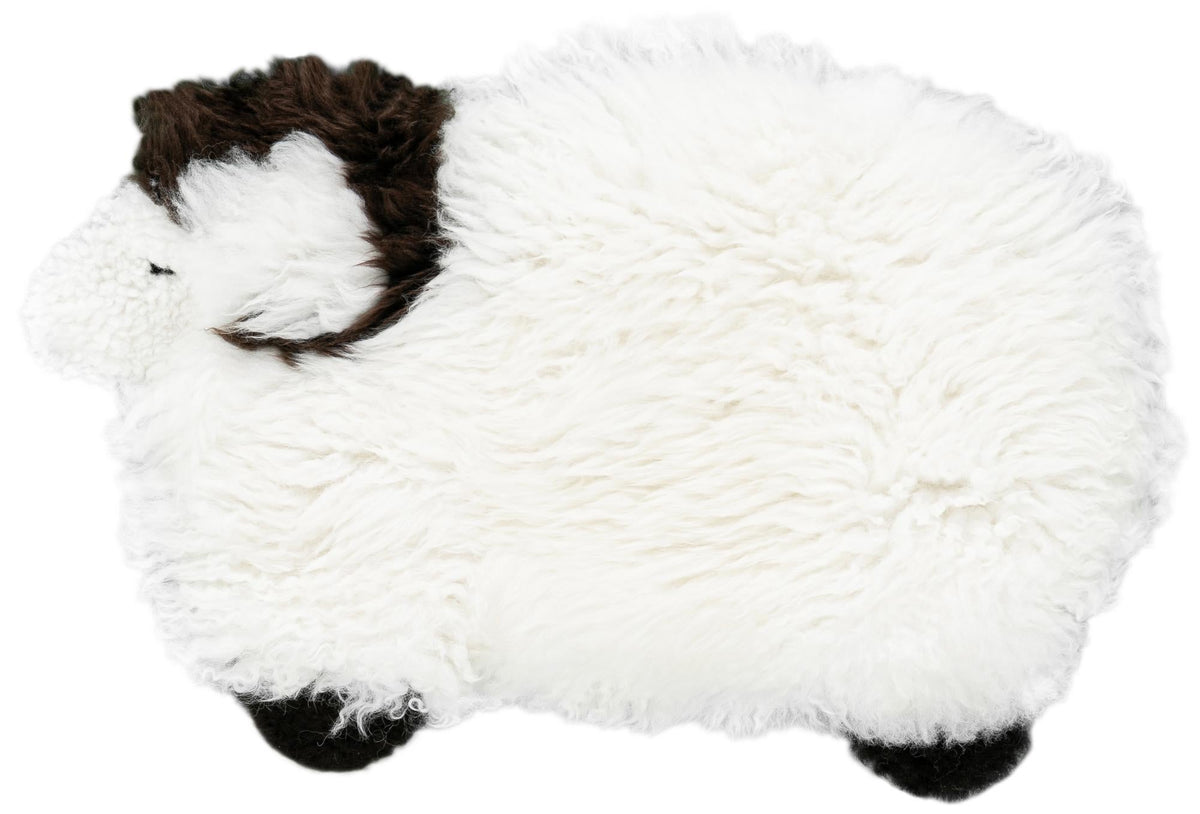 Lambskin Playland Rugs Collection Area Rug - Fleeceville Rectangle White and Black Main