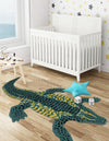 Whimsy Wonders Wool Collection Area Rug -  Bayou Runner Green  lifestyle 31