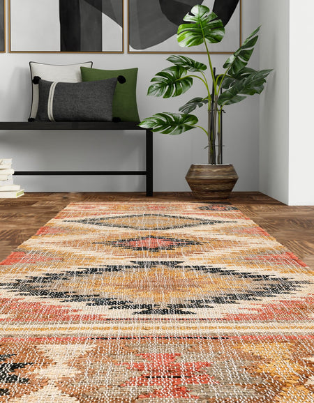 Desert Weave Jute Collection Area Rug - Sahara