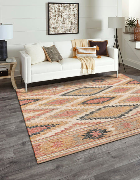 Desert Weave Jute Collection Area Rug - Sahara