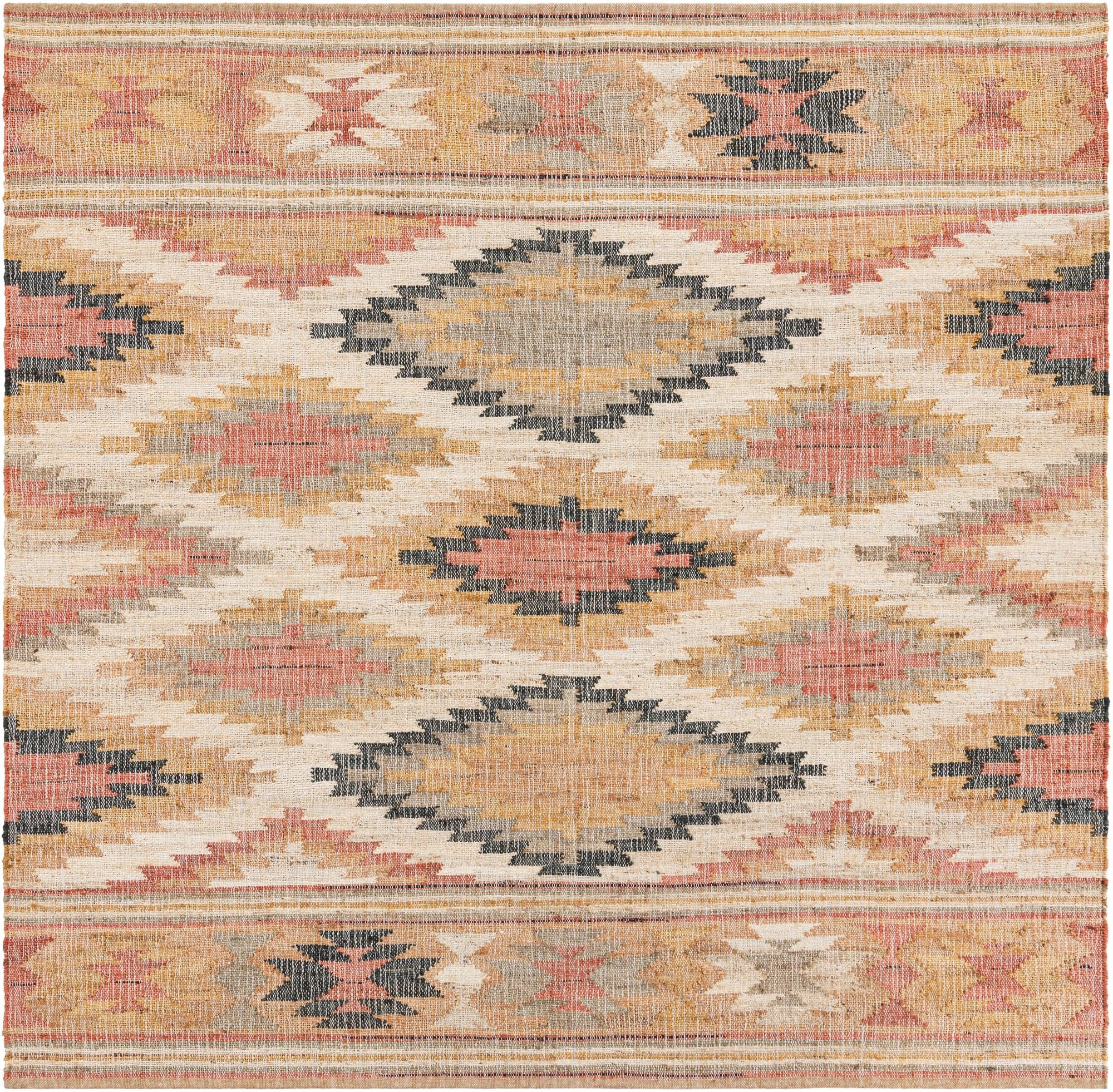 Desert Weave Jute Collection Area Rug - Sahara