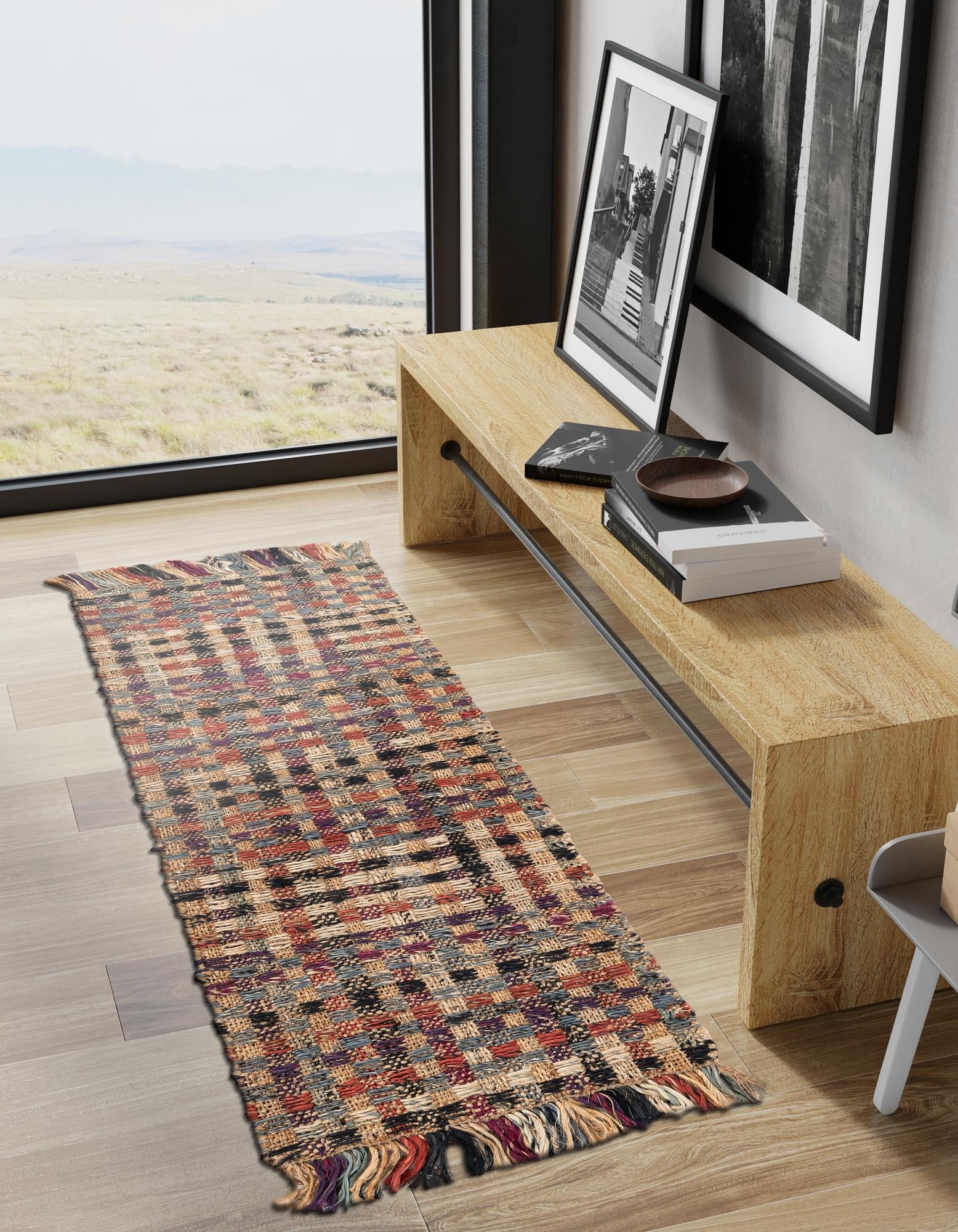 Savannah Jute Collection Area Rug - Malibu