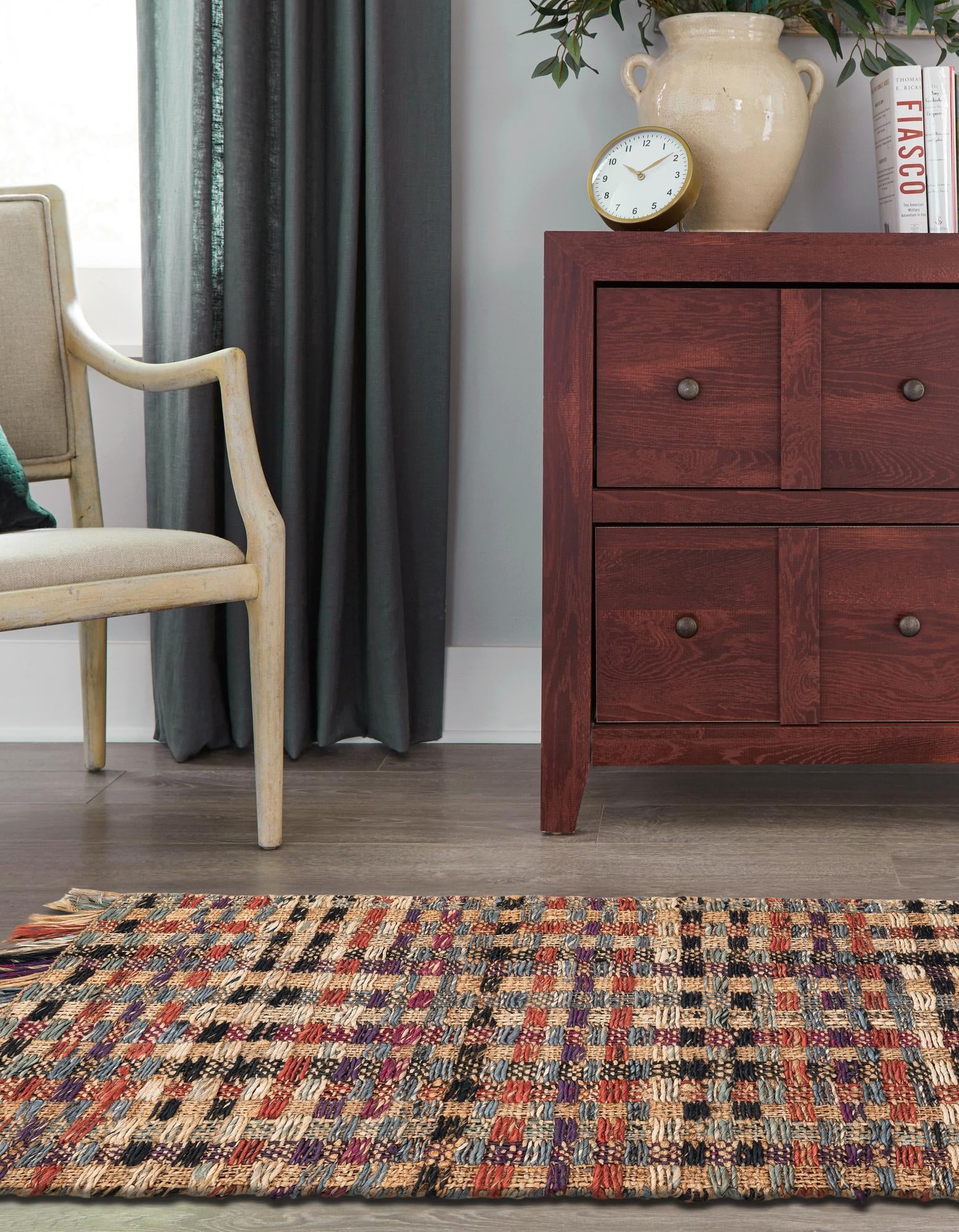 Savannah Jute Collection Area Rug - Malibu