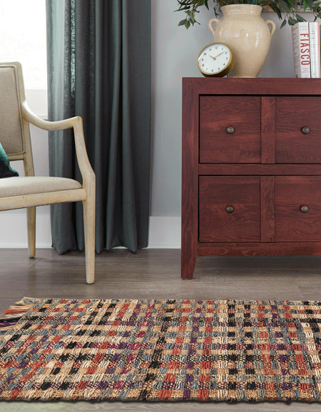 Savannah Jute Collection Area Rug - Malibu