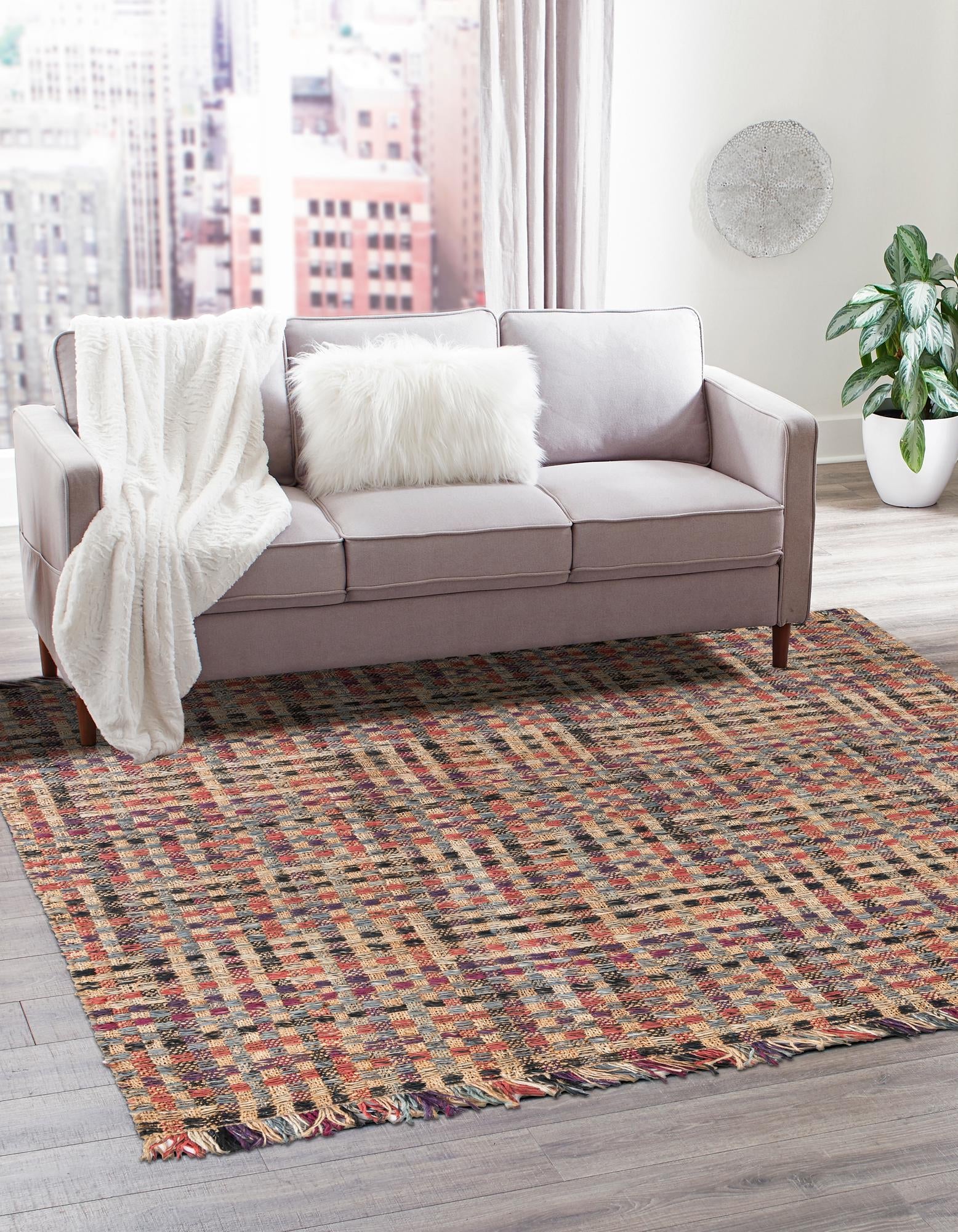 Savannah Jute Collection Area Rug - Malibu