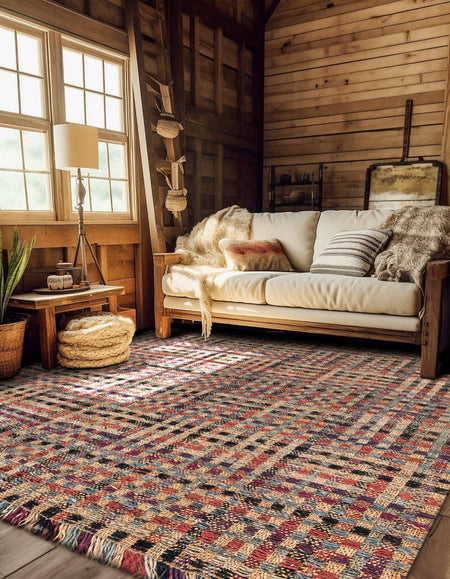 Savannah Jute Collection Area Rug - Malibu