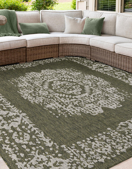 Patio Heritage Collection Area Rug - Savannah (Green)