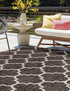 Seaside Lattice Collection Area Rug - Arbor (Black)