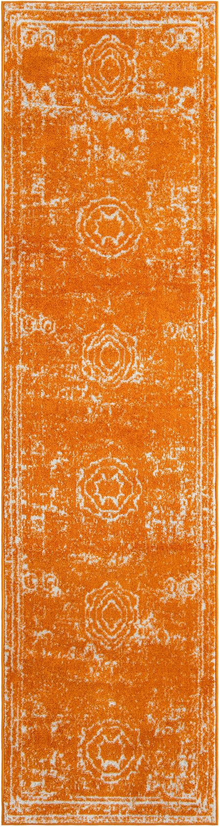 Dover Terrace Collection Area Rug -  Lagoon (Orange)