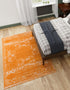 Dover Terrace Collection Area Rug -  Lagoon (Orange)