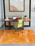 Dover Terrace Collection Area Rug -  Lagoon (Orange)