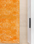 Dover Terrace Collection Area Rug -  Lagoon (Orange)