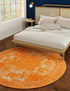 Dover Terrace Collection Area Rug -  Lagoon (Orange)