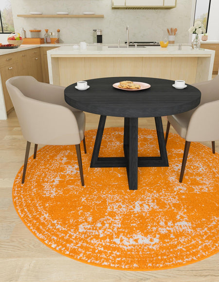 Dover Terrace Collection Area Rug -  Lagoon (Orange)