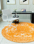 Dover Terrace Collection Area Rug -  Lagoon (Orange)