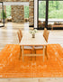 Dover Terrace Collection Area Rug -  Lagoon (Orange)